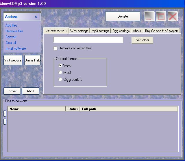 Screenshot of MeowCdMp3